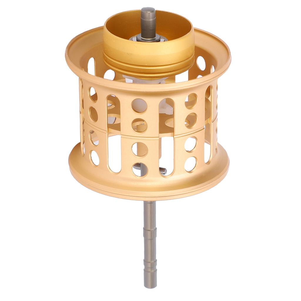 Vollmetall LowProfile Rollenumbau Rockspule Angelschnurrad Zubehör(golden )