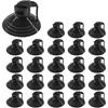 24PCS Car Glass Windshield Sunshade Suction Cups, PVC Sucker Window Shade Hooks, Pull Ring Sun Visor Adsorption Holder for Car Kitchen Bathroom