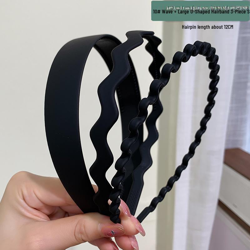 Women's Non-Slip Milk Coffee Hair Hoop: Versatile Headband & Tidying Clip for Travel