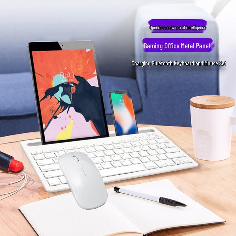 FOREV FV-WI9S Kabellose Tastatur Maus Combo mit Tablet-Ständer