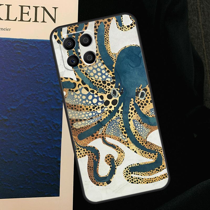 Octopus Case For Honor 50 70 90 Lite X9b X9a X8b X8a X8 X9 X9c Honor 200 Pro Magic 7 5 6 Lite Cover
