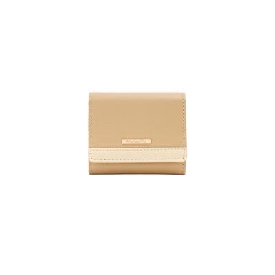 Afternoon Tea Living JL02 Simple Color Scheme Mini Beige Wallet, Wallet,