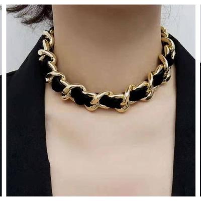 Accessoires Retro Schlichte Persönlichkeit Kette Flanell Punk Halskette Damen Halskette