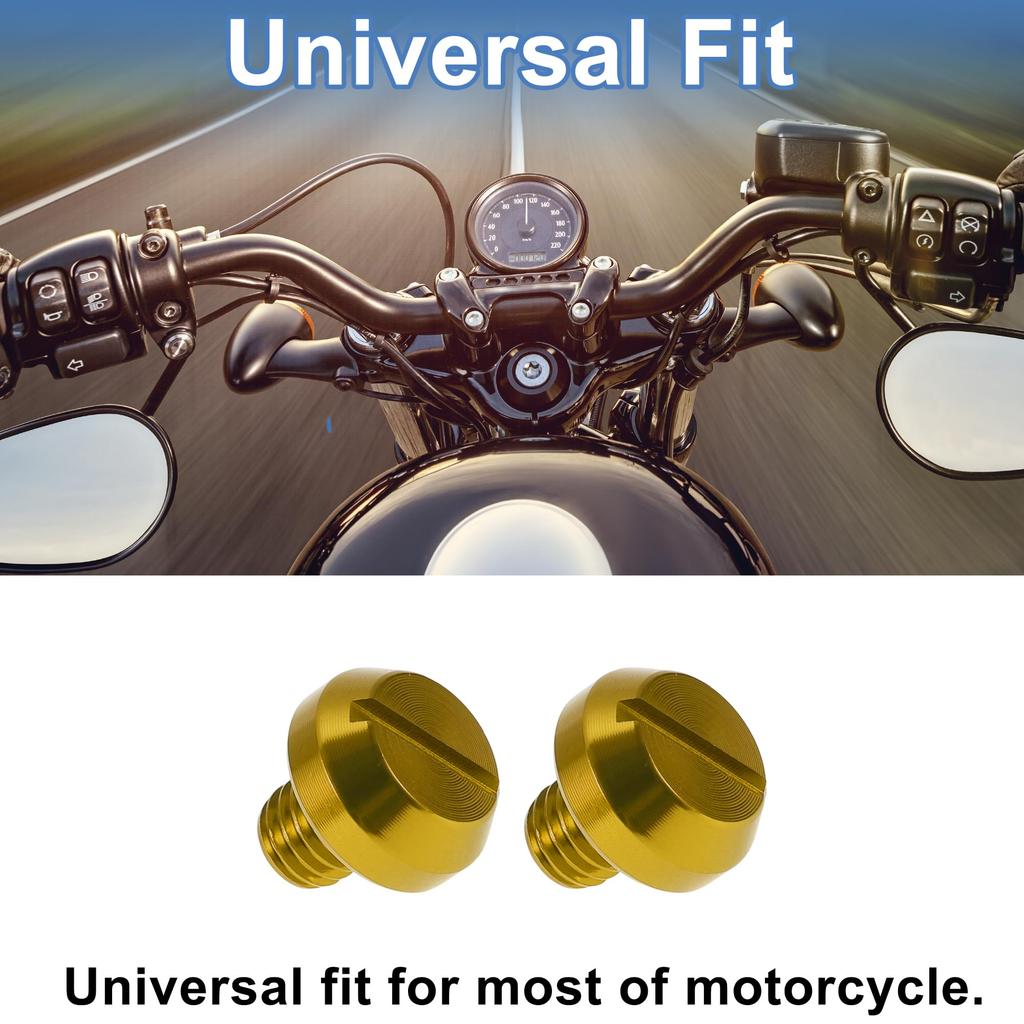 ABSOPRO Motorradspiegel-Lochstopfen Linke Seite M8x1.25 Motorrad