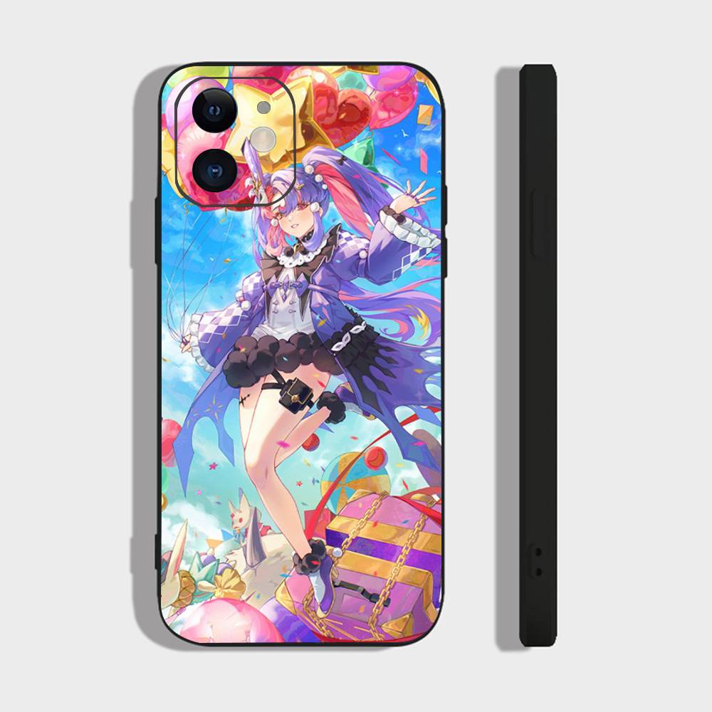ROCCIA Anime Game W-Wuthering Waves Phone Case For IPhone 17 Air 16 15 14 13 Pro Max 11 12 Black Silicone Cover