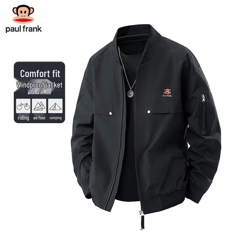 Paul Frank Men's Casual Baseball Collar Jacket