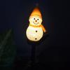 Outdoor Solar Pathway Lights Cute Cartton Small Snowman Solar Energy Lawn Light Grounding Light Landscape Garden Lamp