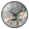 Light Luxury Art Wall Clock Circular Quartz Clock For Bedroom Living Room Study Fashionable Simple Modern Decoration