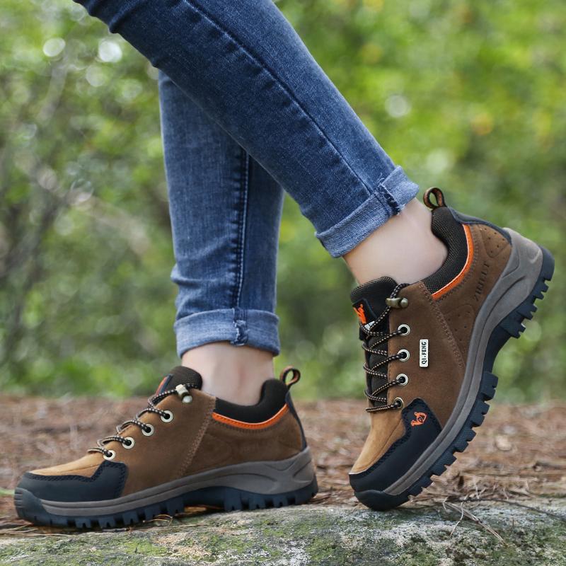 Classic Men Women Outdoor Hiking Shoes Boots Couples Mountain Climbing Boots High Quality Sports Trekking Footwear New Sneakers