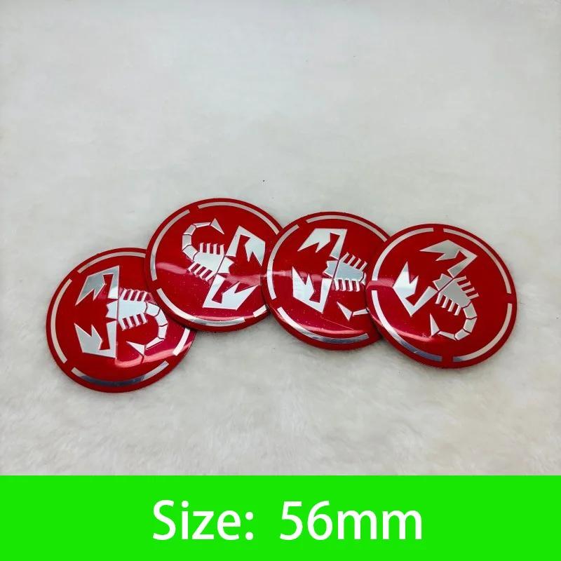 56-65mm Car Wheel Center Hub Cap Emblem Sticker Accessories For Fiat Abarth 500 Tipo FR Punto Ducato Stilo Palio Pondo Bravo