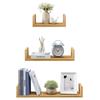 Honey Brown Wall Shelf For Living Room Bedroom 60X15X10