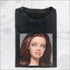 Vintage Washed Anti Doll Face Meme T-Shirt, Funny Sarcastic Graphic Tee Summer Men's and Women's Washed T-shirt Top