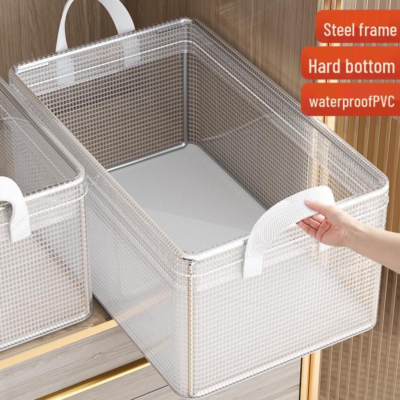 

Washable Clothes Organizer Box: Wardrobe Layering & Storage Basket for Clothes and Pants 47x28x20cm