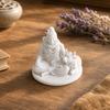 Statua Sacra di Shiva Stampata in 3D con Toro Nandi, Decorazione Miniatura da Scrivania per la Meditazione, Regalo Spirituale per Praticanti Yoga e Benedizione Altare di Casa
