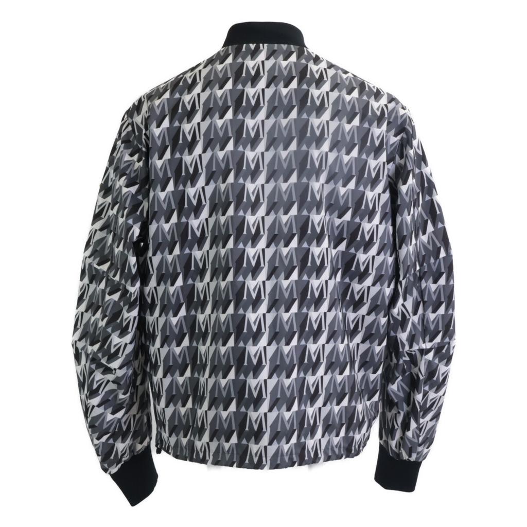 Moncler [2011] GOLLIAZ All-over Print Nylon Reversible Blouson/ Jacket 2 Black GreyUsed