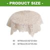 Stylish Lace Tablecloth For Centerpiece Decoration Washable Polyester Fabric Home Accent