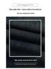 Women's Fleece-Lined Denim Wide-Leg Pants - Elastic Waist, Thickened Slimming Style for 2025 Autumn/Winter