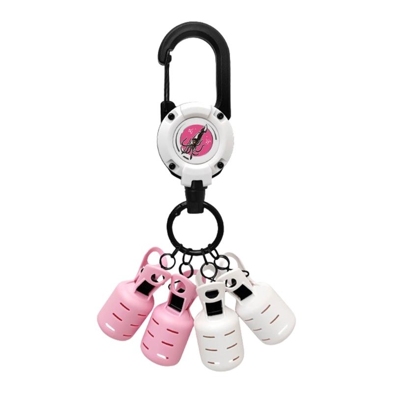 Squid Jig Protector Fishing Hook Cover with Retractable Buckles Fishing Lure Protective Caps Fishing Hook Bonnets