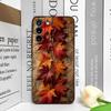 Vintage Autumn Fall Maple Leaf Pattern Phone Case for Samsung Galaxy A56 A14 A55 A16 A54 A36 A53 A52 A51 A50 5G Soft Cover Shell