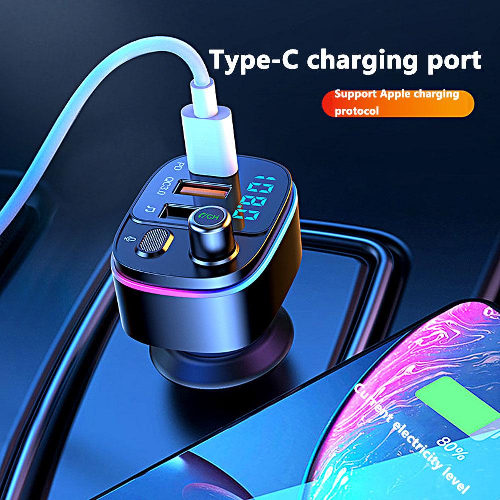 Car Specific Bluetooth Car MP3 Player FM Wireless Transmitter Bluetooth 5.0 QC3.0 USB Car Fast Charging