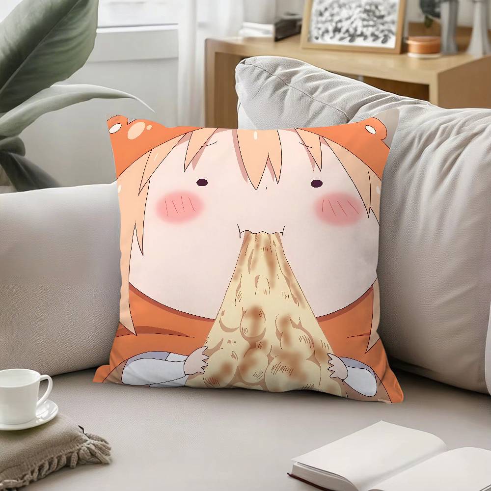 Cute Umaruchan Pillow Case Sofa And Living Room Decorative Cushion Covers Dustproof And Miteproof Invisible Zipper