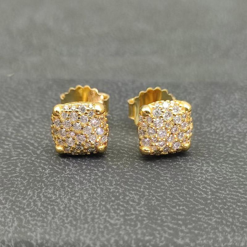 High Quality Classic Fashion Jewelry Trendy David Yurm Sparkling Zircon 24K Gold Plated Original Logo Earrings Gift