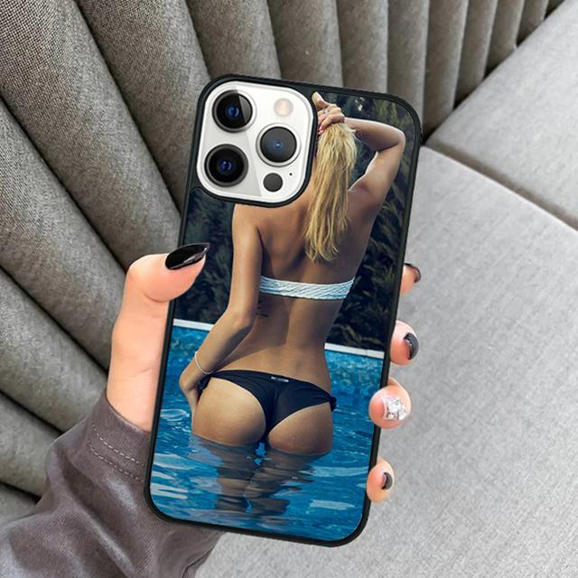 Sexy Girl Underwear Phone Case For iPhone 17 Air 16 15 14 plus 12 13 Pro max Soft Bumper Shell Cover coque