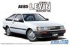 Aoshima Bunka Kyozai Die Modellauto-Serie Toyota AE85 Corolla Levin 1500SR 1985 Plastikmodell 1/24 Nr.85