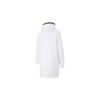 Puma Metallic Nights Hooded Logo Print Casual Dress Women Dresses White 587146-02