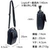 Stylish Shoulder Bag Made of Genuine Lambskin and Fits a Smartphone and Bifold Features a Front Pocket and Four Pockets for Crossbody Available In