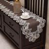 Lace Table Runner, Vintage Lace Dining Table Runner, Non Slip Coffee Table Runners, Waterproof Oil-Proof Table Runner with Exquisite Lace for Dining