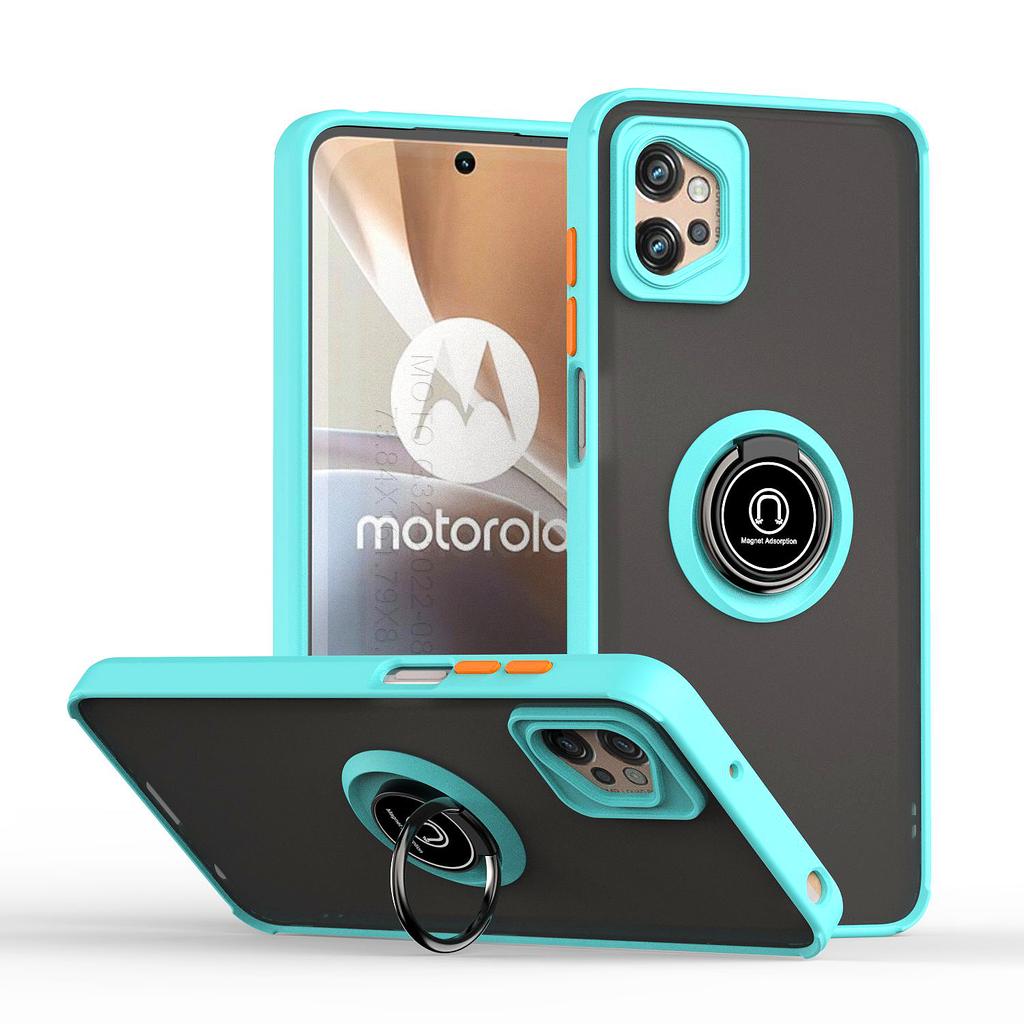 Camera Protection For Motorola Moto G32 Ring Car Holder Cover NEW Shockproof Magnetic Case Magnet Ring Matte Case