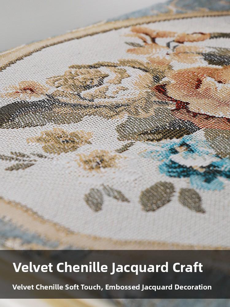 Elegant European Style Dust Cover Cloth for Bedroom Nightstand Fabric Tablecloth Pad High End Luxury Home Textile Cover