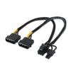 Aisens Graphics Card Power Cable Aisens A131-0165/ 2x Molex Male - Molex 6+2 Male Pin/ Up To 54w/ 20cm