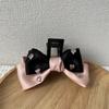 Bowknot Hair Claw Clips Fashion Pink & Black Temperament Square Hairpin Zircon Trendy Headdress Girls