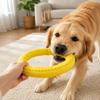 TPR Dog Pull Ring Toy Safety Teeth Cleaning Puppy Chewing Toy Interactive Outdoor Pet Play Pet Teething Toy Dog Boredom Toys
