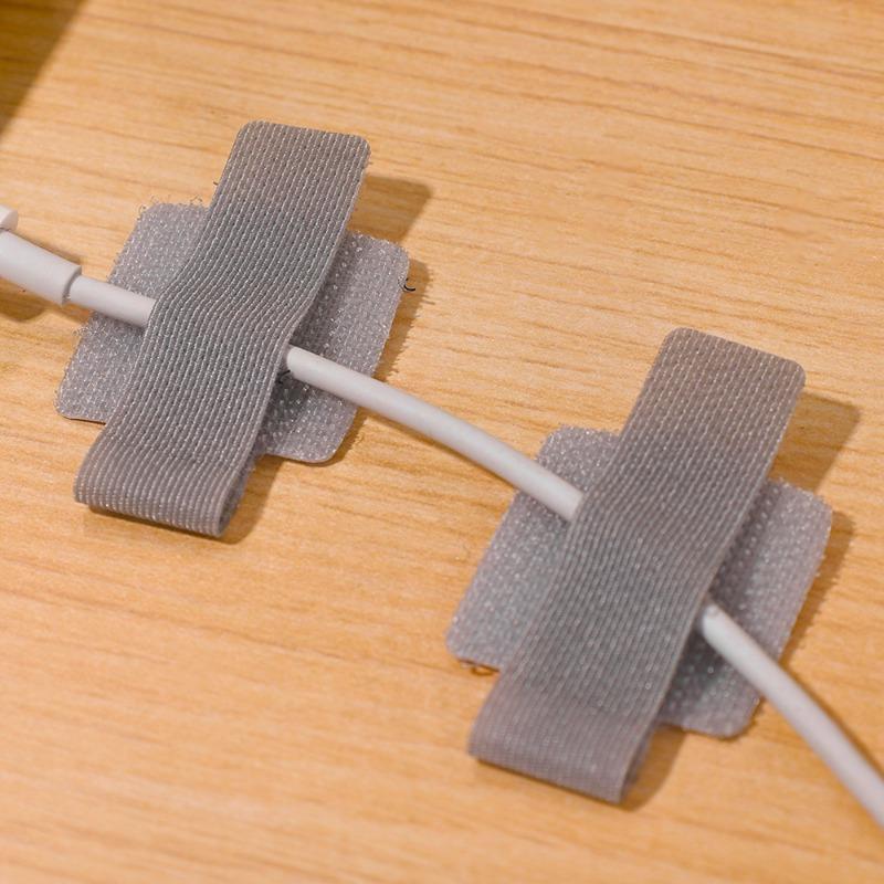10/100pcs Reusable Cable Ties Fastening Wire Organizer Mouse Earphones Wire Management Wiring Straps Tie Desk Management