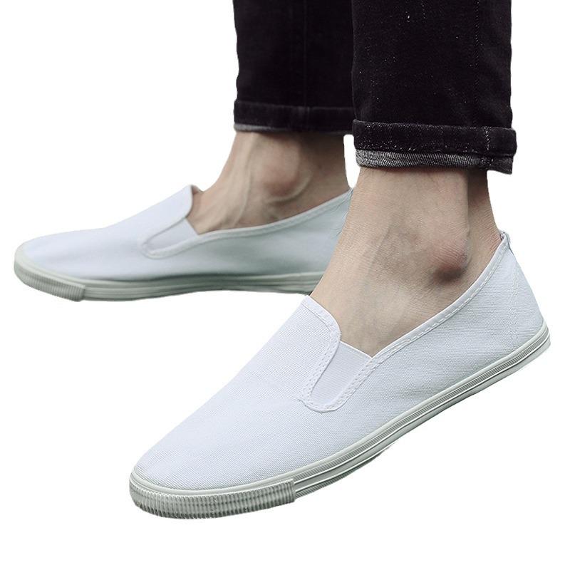 Unisex Slip-On Anti-Static Canvas Work Shoes for Medical Use