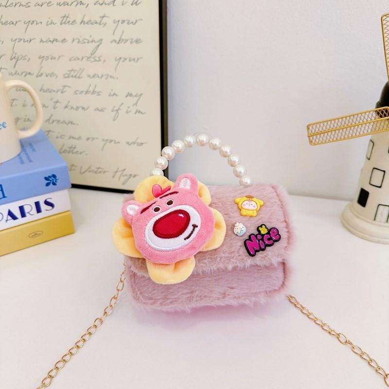 Soft Lovely Plush Shoulder Bag For Girls With Fun Cartoon Styles And Effortless Lightweight Feel