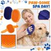 Pet Bath Brush Soft Silicone Grooming Scrubber Massage Brush for Dogs Cats Removable Hair Cleaner Tool Durable Design