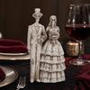 Skeleton Bride and Groom Figurine Resin Couples Skull Ornaments Wedding Couple Statue