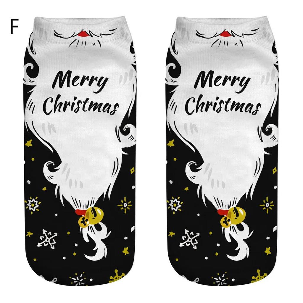 1pair Christmas Cotton Socks Merry Christmas Decor for Home Xmas Gifts Cristmas Decoration Happy New Year