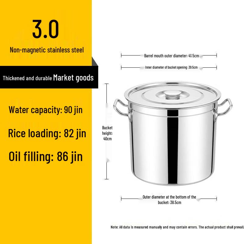 JPHZNB Thickened Stainless Steel Multi-purpose Pot Set with Lids (3-Pack)