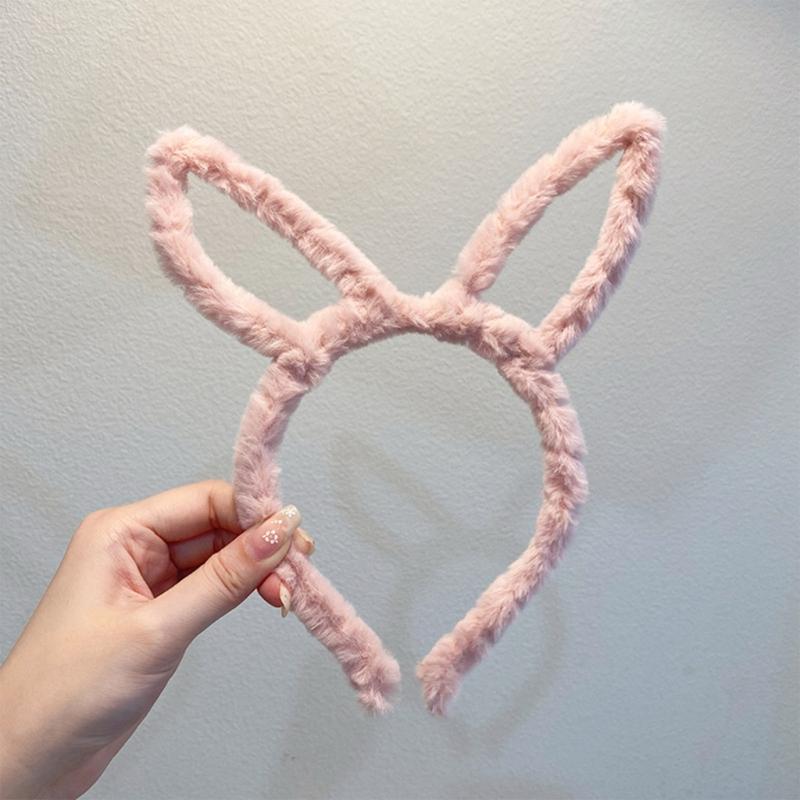 Diadema de Orejas de Conejo Peluche Orejas de Conejo de Pascua Linda Accesorios de Disfraz Cosplay para Niños y Adultos Talla Única 8 Colores