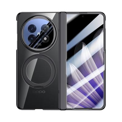 Použitelné pro pouzdro na mobilní telefon Oppofindn5 s integrovaným otočným držákem, magnetickým sáním, ochranou objektivu N5, plným krytím, galvanickým pokovením, ochranou proti pádu, obchodní styl