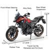 1:12 Honda Cbr1000 Cb400x Alloy Model Diecast Motorcycle Toys Car Front Wheel Steering Sound Light Miniature Motorbick Boy Gifts