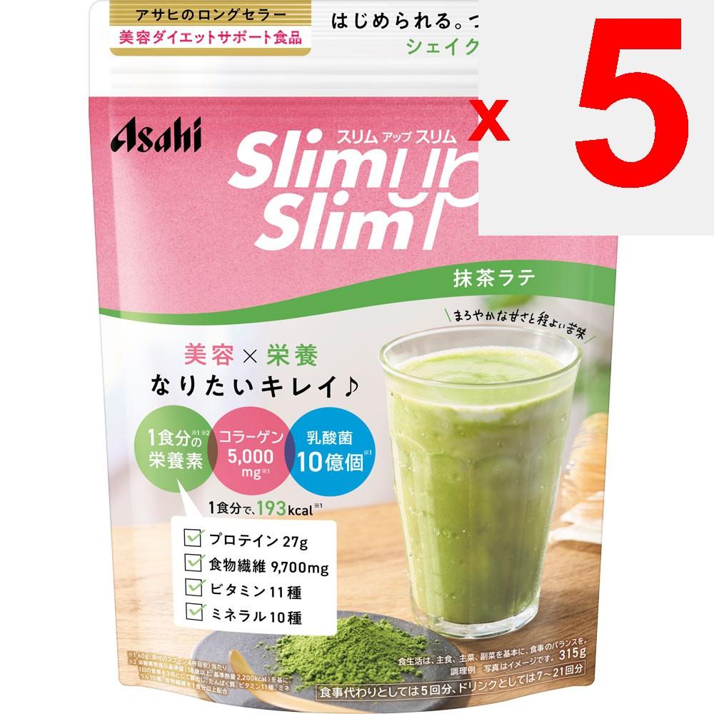 Asahi Slim Up Slim Enzyme + Superfood Shake Matcha Latte 315g Drink & Shake Meal Replacement Drink & Shake