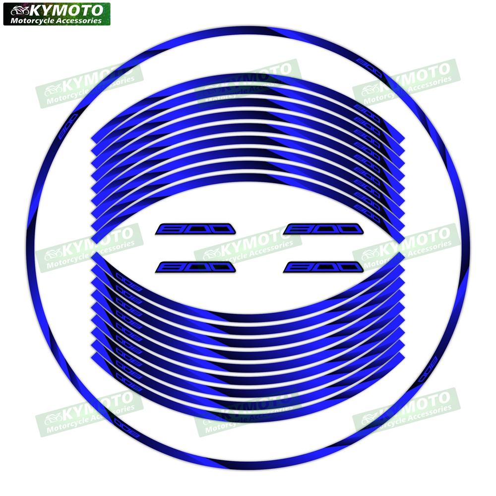 For Z800 Z 800 motorcycle accessories 17 inch front and rear wheel stickers fairing modified reflective stickers decoration