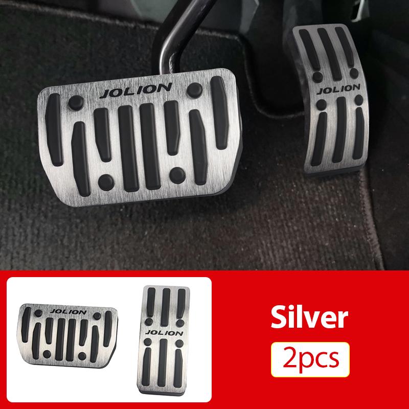 For Haval Jolion  2022 2023 Aluminum Alloy Car Gas Fuel Accelerator Brake Pedals Cover Non-Slip Case Trim Pads