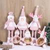 Cute Christmas Candy Basket Cloth Storage Basket Christmas Standing Telescopic Doll  Hotel